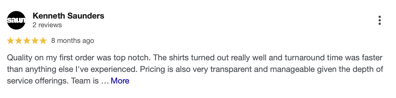 Google review