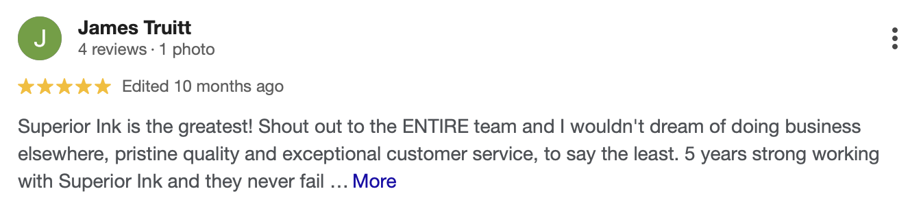 Google review